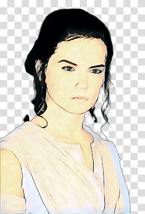 Watercolor Retro, Pop Art, Vintage, Eyebrow, Forehead, Black Hair, Brown Hair, Cheek transparent background PNG clipart thumbnail