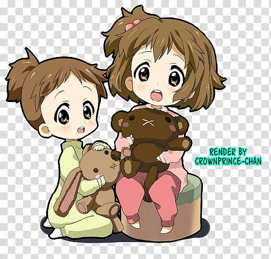 RENDER Hirasawa Yui and Ui K ON transparent background PNG clipart