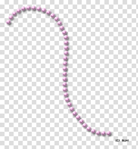 Pearl s, pink beads transparent background PNG clipart