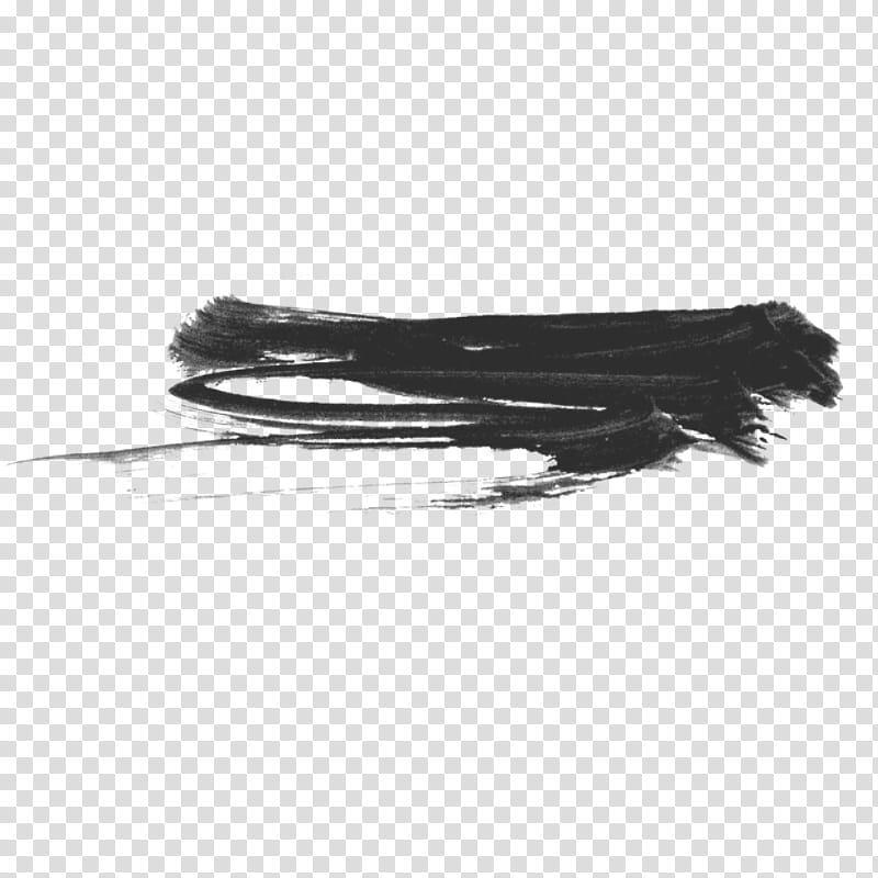 Brush, black ink mark transparent background PNG clipart