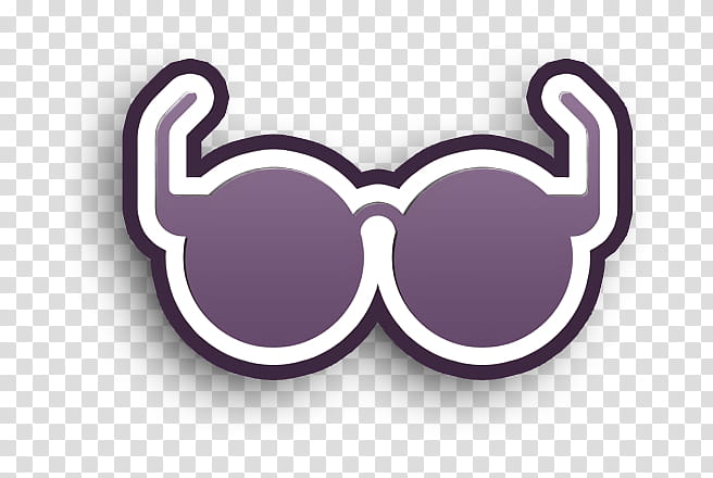 Vision icon Education elements icon Glasses icon, Eyewear, Purple, Violet, Sunglasses, Personal Protective Equipment, Logo transparent background PNG clipart