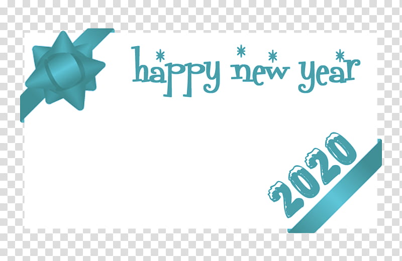 happy new year 2020, Text, Turquoise, Aqua, Logo transparent background PNG clipart