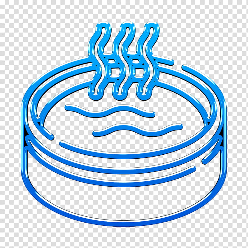 Swimming Pool icon Spa icon Hot tub icon, Line, Electric Blue transparent background PNG clipart