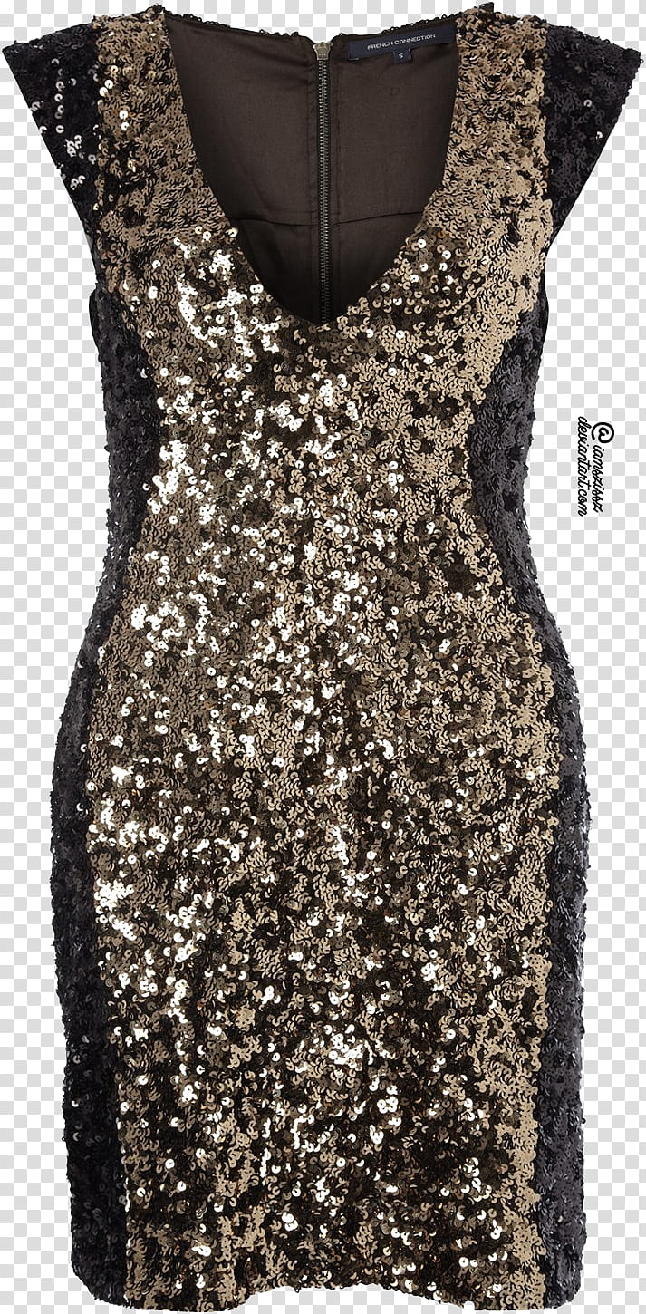 Glitter sequined prom dresses , women's black and silver dress transparent background PNG clipart