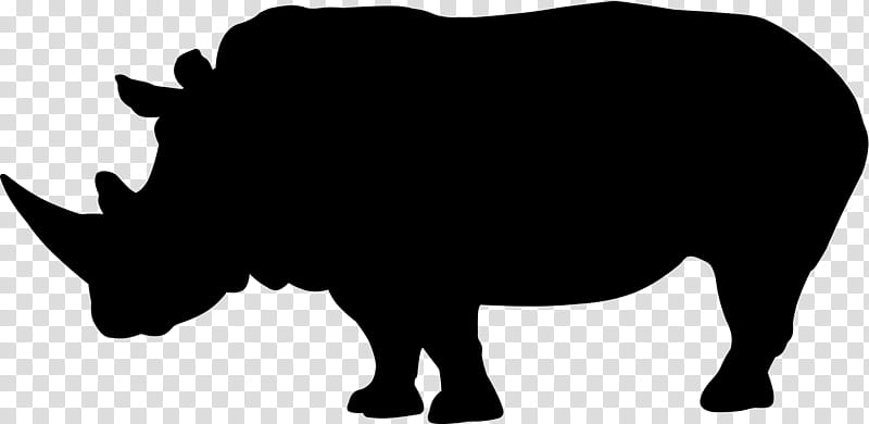 Animal, Rhinoceros, Drawing, Silhouette, White Rhinoceros, Black Rhinoceros, Animal Figure, Snout transparent background PNG clipart