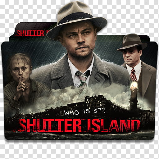 Leonardo DiCaprio Movie Collection Folder Ico , Shutter Island transparent background PNG clipart