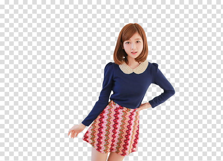 RENDER Ulzzang Girl, woman in pink and blue clothes transparent background PNG clipart