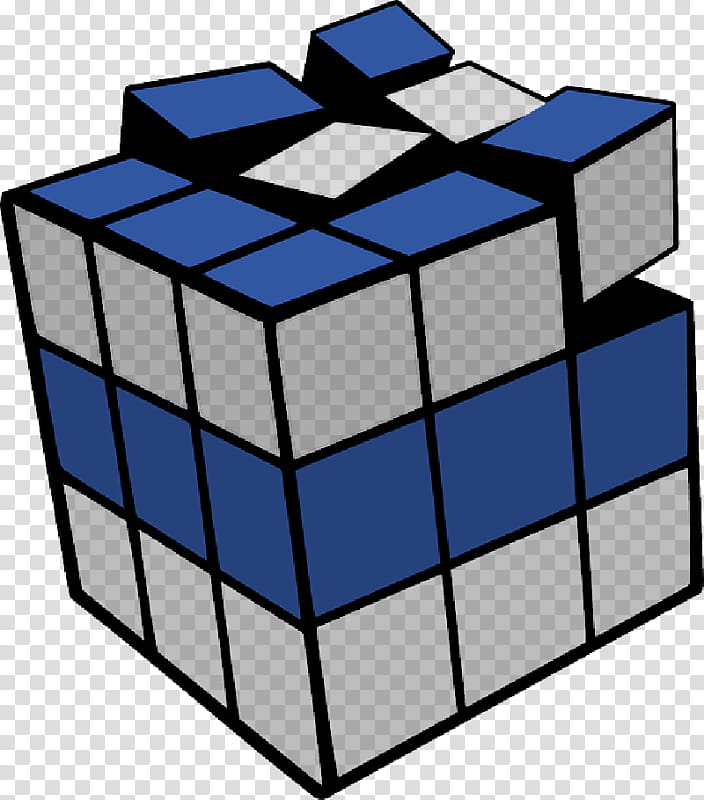 Rubiks Cube Blue, Rubiks Revenge, Threedimensional Space, Puzzle Cube, Line, Square, Symmetry, Rectangle transparent background PNG clipart