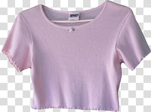 AESTHETIC, women's pink crop top shirt transparent background PNG