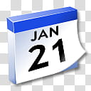 WinXP ICal, jan.  calendar illustration transparent background PNG clipart
