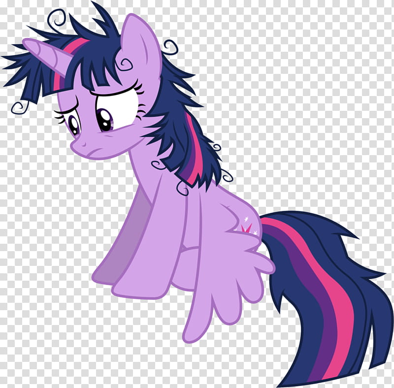 Unkempt Twilight Sparkle, pink and blue My little Pony transparent background PNG clipart