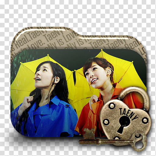 TaeNy Folder Icon  Locksmith Edition , , two women holding umbrellas file folder transparent background PNG clipart