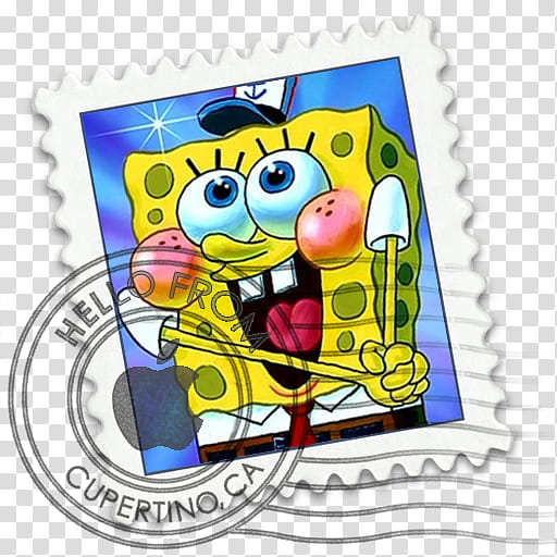 Apple Mail replacements, Spongebob transparent background PNG clipart