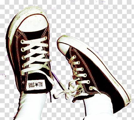 , black-and-white Converse All-Star low-tops transparent background PNG clipart