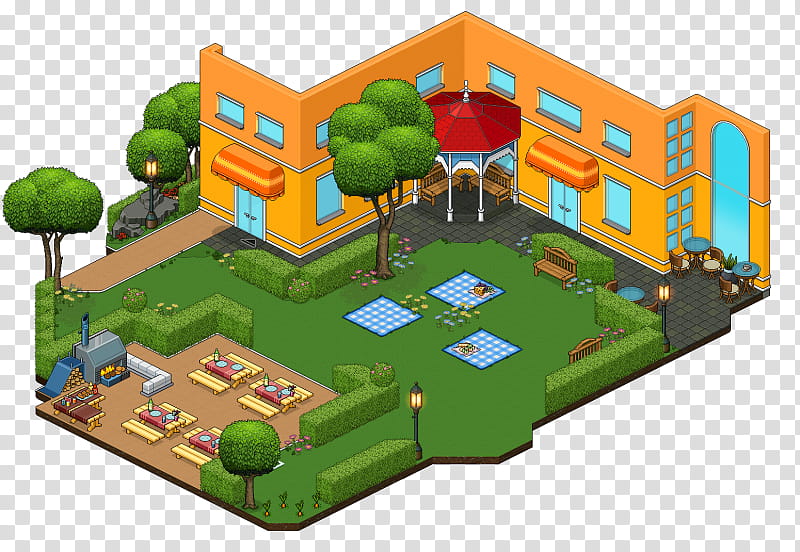 Habbo, Video Games, Youtube, Virtual World, Room, Virtual Community, Avatar, Public Space transparent background PNG clipart