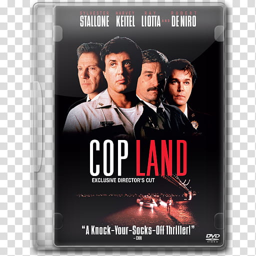 the BIG Movie Icon Collection C, Cop Land, Cop Land DVD case transparent background PNG clipart