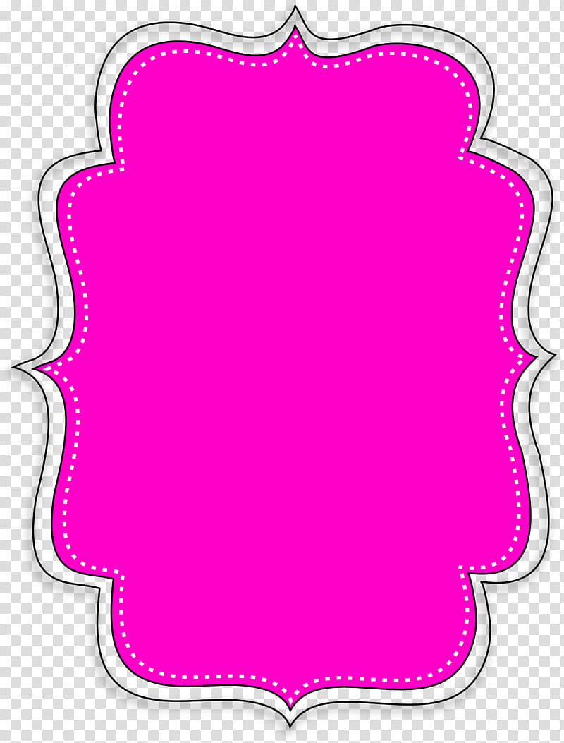 pink bracket frame clipart