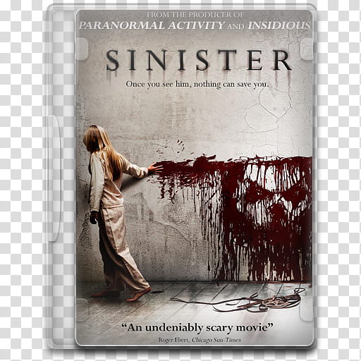 Movie Icon , Sinister, Sinister DVD case transparent background PNG clipart