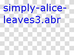 Leaves , simple-alice text overlay transparent background PNG clipart
