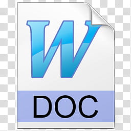 Office FileTypes, W Doc file icon transparent background PNG clipart