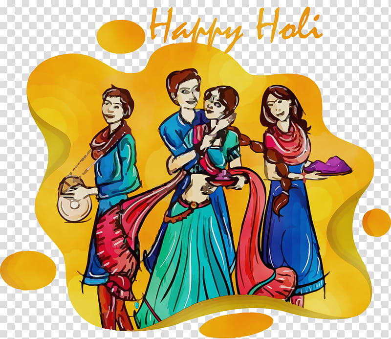 cartoon nativity scene, Happy Holi, Colorful, Festival, Watercolor, Paint, Wet Ink, Cartoon transparent background PNG clipart