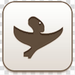 Albook extended sepia , brown and white bird icon transparent background PNG clipart