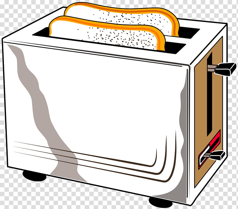 Kitchen, Toast, Toaster, Oven, Microwave Ovens, Home Appliance, Convection Oven, Line transparent background PNG clipart
