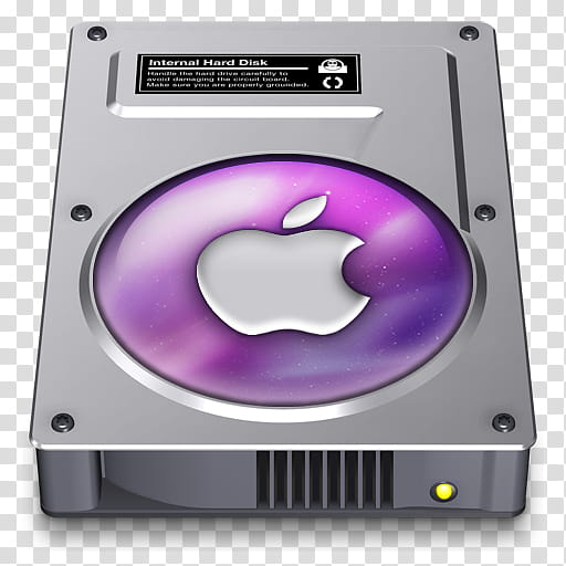 Hi Tech HD OSX Icons, The 'Apple HD' Icon by Gianluca ©  Universal Design transparent background PNG clipart
