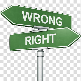 , wrong right signage transparent background PNG clipart
