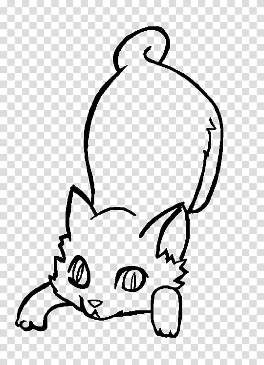 Free Kitty Line Art Now easy to use transparent background PNG clipart