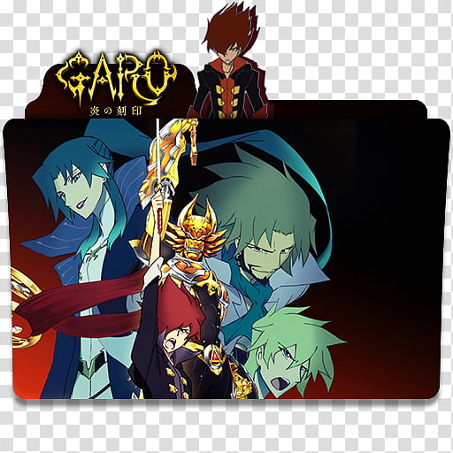 Anime Icon Pack , Garo Honoo no Kokuin transparent background PNG clipart