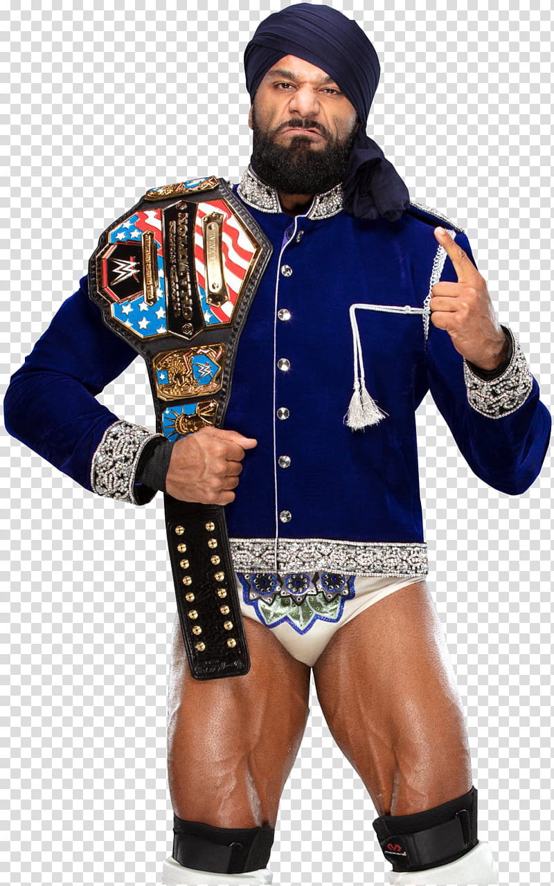 Jinder Mahal US Champion UNRELEASED transparent background PNG clipart