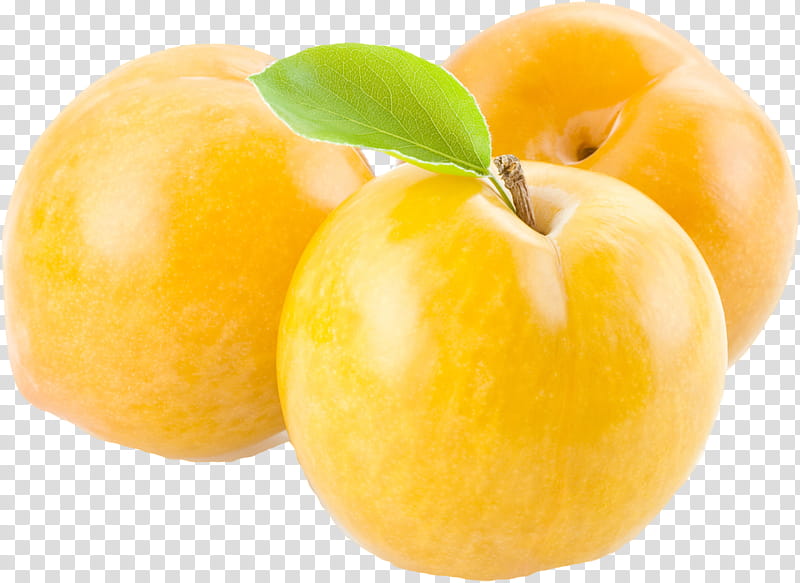 Apple, Fruit, Plum, Prunus Sect Prunus, Mirabelle Plum, Yellow, Food, Peach transparent background PNG clipart