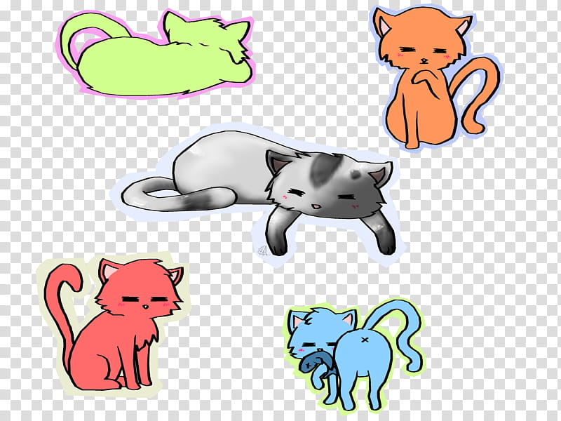 Lazy Kitty transparent background PNG clipart