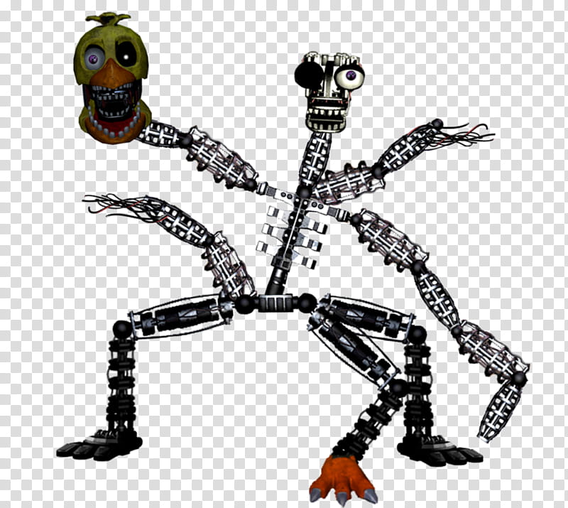 UCN Withered Chica in ventilation transparent background PNG