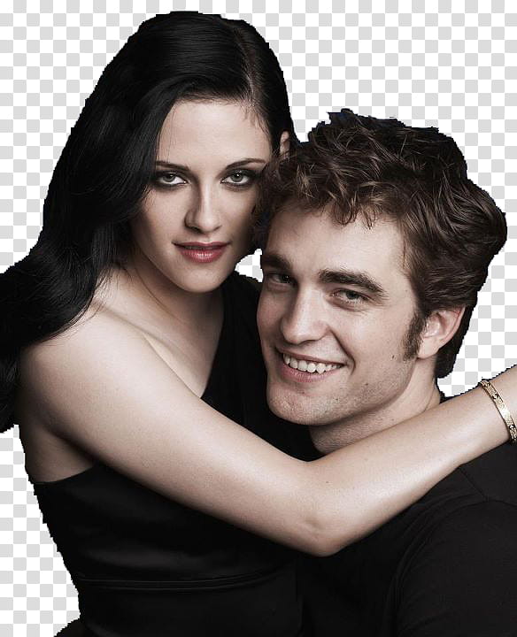 Robsten, Kristen Stewart embracing Robert Pattinson transparent background PNG clipart