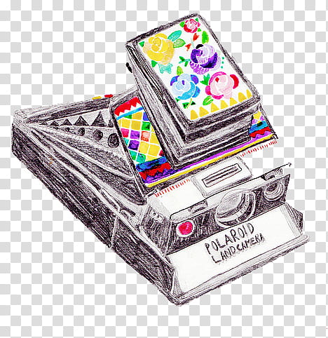 , Polaroid land camera illustration transparent background PNG clipart