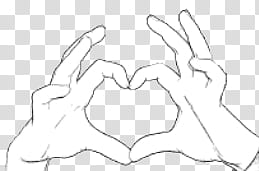 Doodles and Drawing , heart hand gesture illustration transparent background PNG clipart