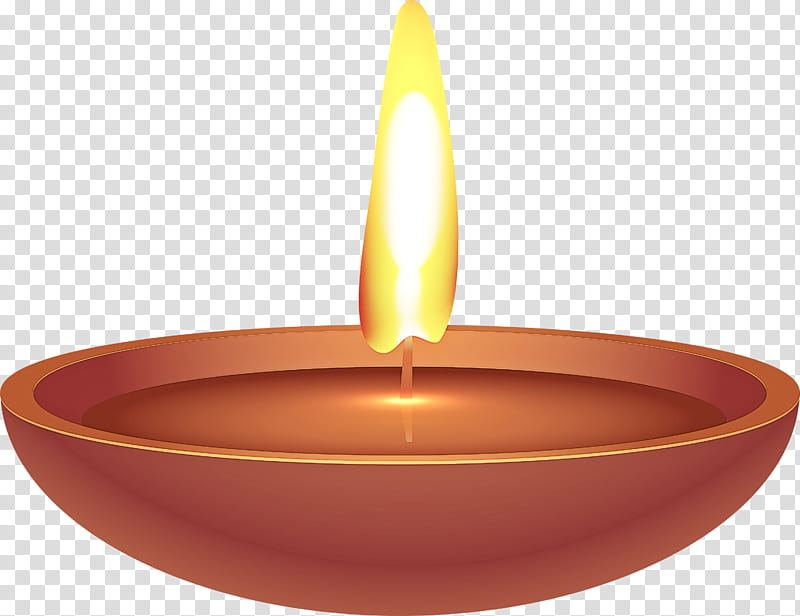 Orange, Lighting, Candle Holder, Oil Lamp, Diwali, Flame, Bowl transparent background PNG clipart