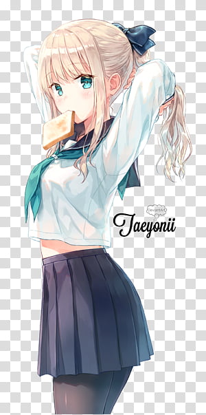 Anime character in a stylish school uniform on Craiyon
