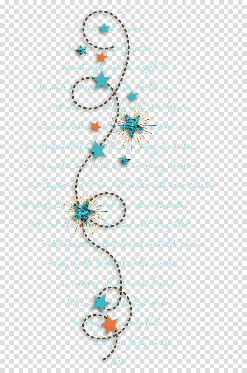 Scatterz, blue and orange stars with text overlay transparent background PNG clipart