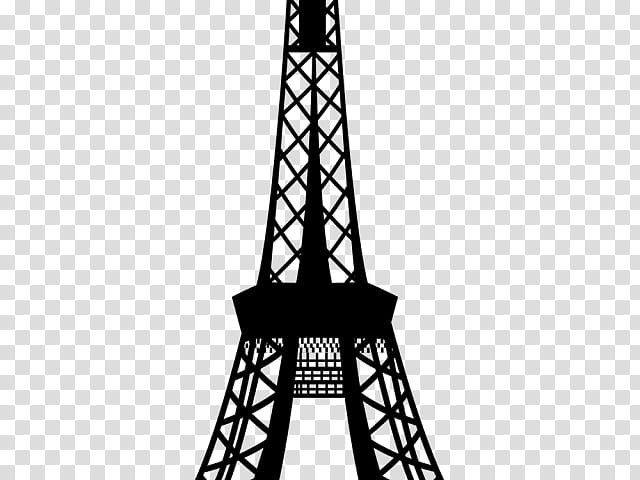 Eiffel Tower Drawing, Champ De Mars, Architecture, Building, Silhouette, Paris, Landmark, National Historic Landmark transparent background PNG clipart