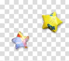 PAPER, yellow and pink star balloon transparent background PNG clipart