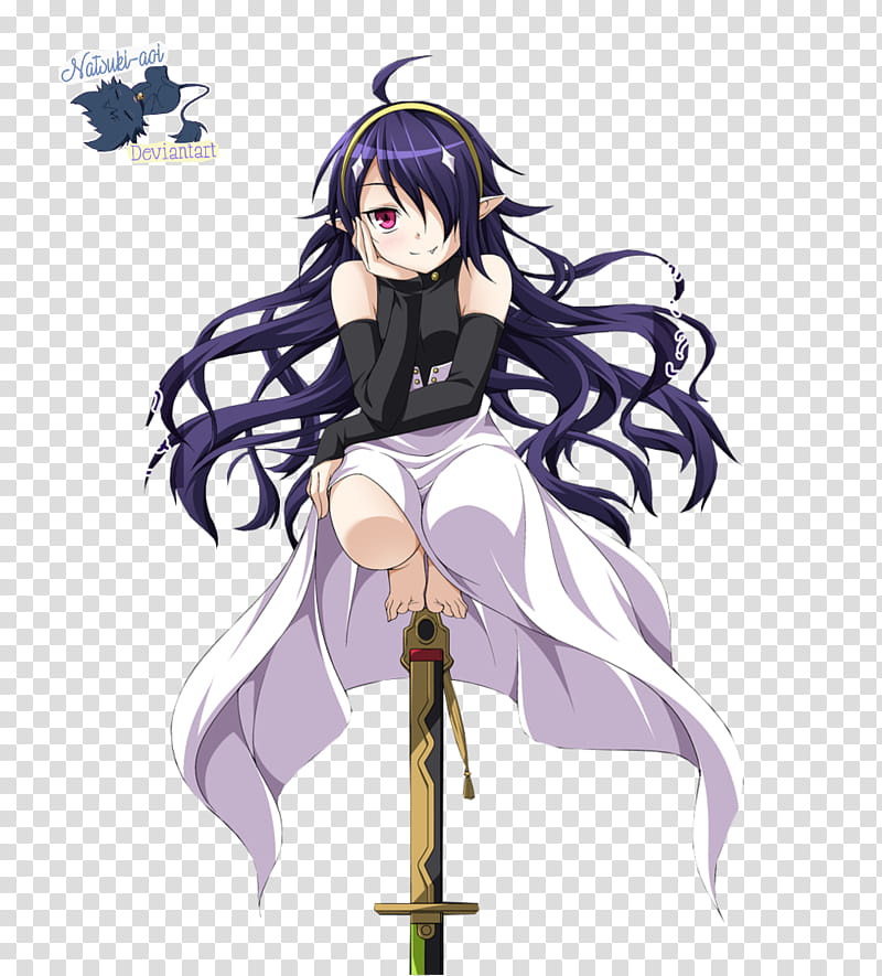 Asuramaru Owari No Seraph, blue haired female anime character transparent background PNG clipart