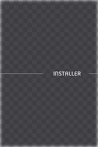 Triplet iPhone Theme SD, gray background with Installer text transparent background PNG clipart