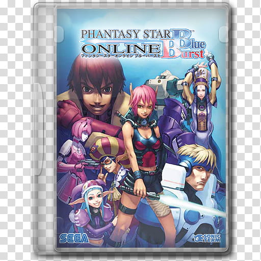 Game Icons , Phantasy-Star-Online-Blue-Burst, Sega Phantasy Star Online Blue Burst case transparent background PNG clipart