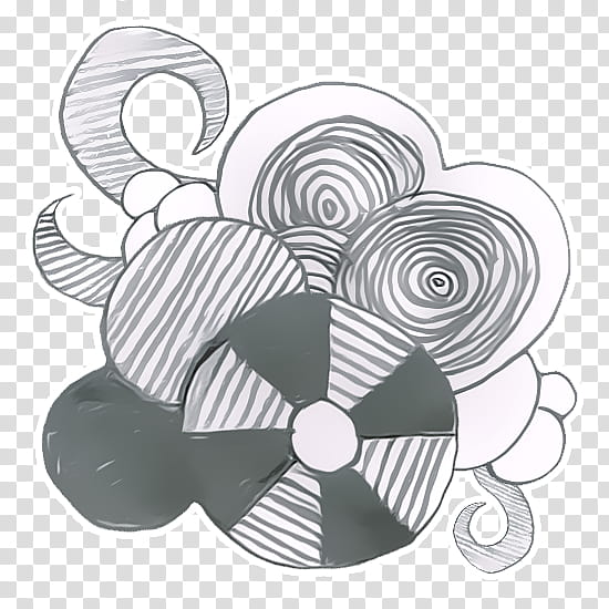 Doodle , gray and white spinning wheel drawing transparent background PNG clipart
