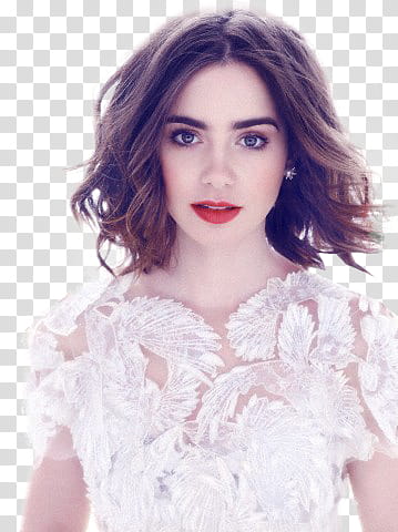 Lily Collins transparent background PNG clipart