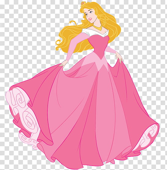 Disney Aurora, Disney Aurora holding her dress transparent background PNG clipart