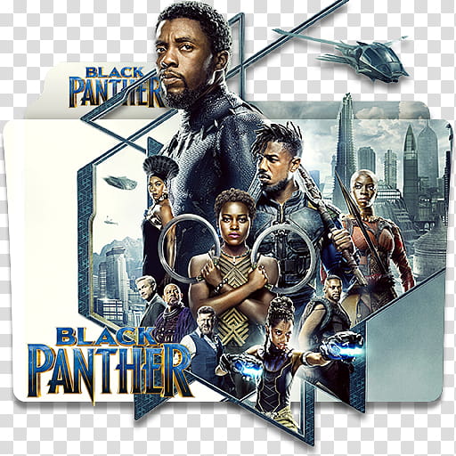 Random Movies Folder Icon , Black Panther () Folder Icon v transparent background PNG clipart